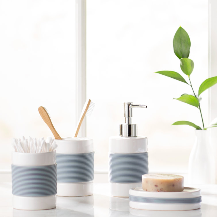 Longshore Tides 4 Piece Bathroom Accessory Set & Reviews Wayfair